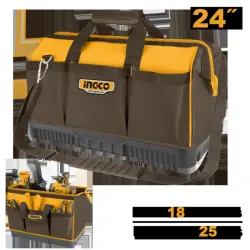 Ingco HTBG09 Tool Bag 24 Sections 25kg Heavy-Duty