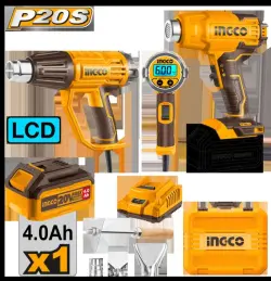 Ingco 20V Technical Heat Gun Combo Set (Model: COSLI240201)