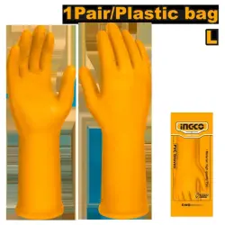 Ingco PVC Gloves 32cm, Model HGVP01 – Premium Industrial Protective Gloves
