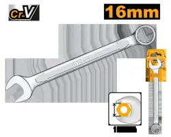 Ingco 16 mm kombinirlenen açar HCSPA161 hünärmenler üçin