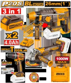 Ingco Simsiz Toplum, 3 bölek, Model COSLI241198