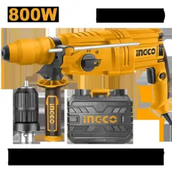 Ingco 26mm Rotary Hammer Drill 800W RGH9028-2 for Professional Use
