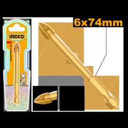 Ingco Glass & Tile Drill Bit 6x74mm DBG1130601