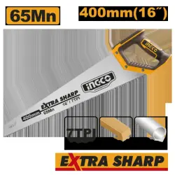 Ingco HHAS15400 agaç üçin piçak, 400mm, 0,9mm, ýokary hilli