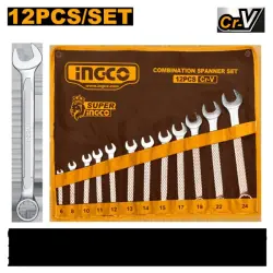 Ingco 12 sanylyk kombinirlenen açar toplumy 6-24mm HKSPA1142