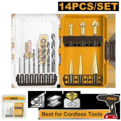 Ingco HSS Metal we Konus Burawlar Toplumy 14 sany AKDL61401