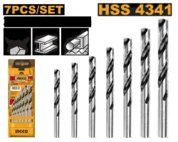 Ingco HSS metal buraw seti 7 sany AKD1075