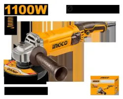 Ingco AG110038 125mm 1100W Angle Grinder for Professional Use
