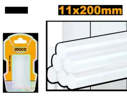 Ingco Hot Glue Stick 11mm 6pcs AKTGS2061, Industrial-Grade, Fast Delivery