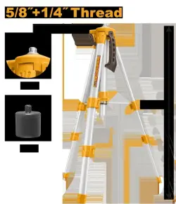 Ingco Tripod for Laser Levels HLLT01152, 1.2m, Professional Stability