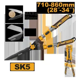 Ingco HHS6306 teleskopik budama pyçagy 710-860 mm iş üçin