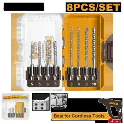 Ingco SDS-plus 8-piece Concrete Drill Bit Set AKDL11806