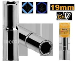 Ingco 1/2" Hex Socket 19mm (Model HHAST12193L) – Precision & Durability