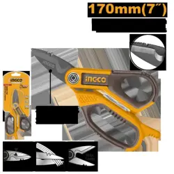 Ingco Electrician's Scissors 7" 170mm HES051708 Professional Tool