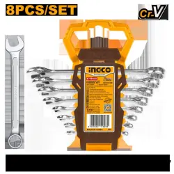 Ingco 8 sanylyk kombinasion açarlar toplumy 6-19mm HKSPA1088-I