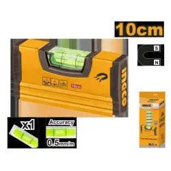 Takyk profesional ölçegler üçin Ingco HMSL03101 10 sm el derejesi
