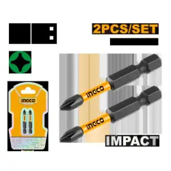 Ingco Impact Bits Set 2x50mm, Model SDBIM71PH250, 2pcs