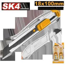 Ingco HKNS11807 gurluşyk pyçagy 18x100mm — hünärmenler üçin