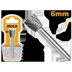 Ingco Tungsten Carbide Burr 6mm HRRC0604 Industrial Grade