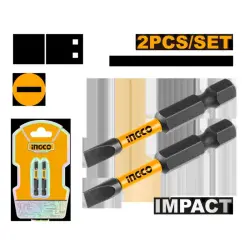 INGCO Impact Bits 4 50mm (2pcs) – Professional-Grade, Durable, Reliable