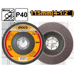 Лепестковый шлифовальный диск Ingco 115мм x 22мм FD1151