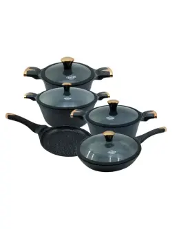 Uakeen VK-36-13 | Granite Coated Cookware Set 13 pcs