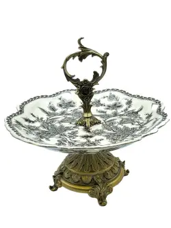 Богема 3337-12 | Ваза на ножке хрустальная