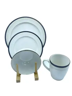 0756-3 | Обеденный набор белый 24 предмета на 6 персон