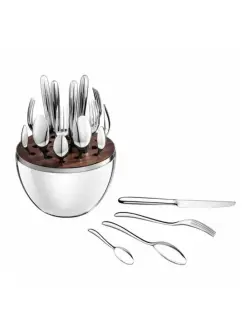 Nickel-Plated Egg E-02 | Cutlery Set 24 pcs Durable Steel