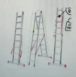 CÖMERT Aluminum Sliding Ladder 2x4=8m CB-00003183