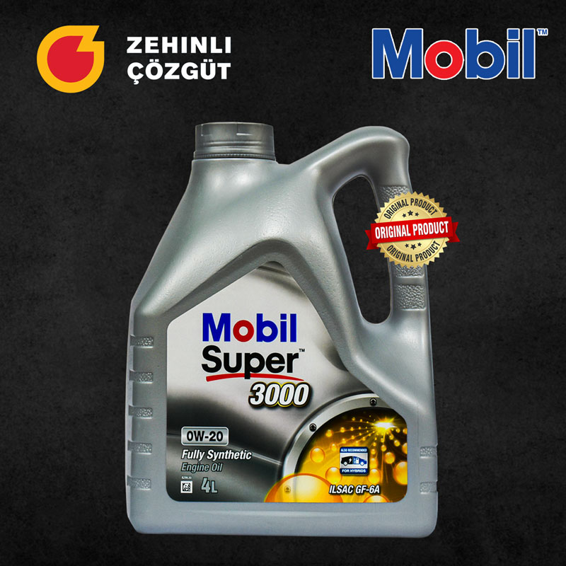 Mobil Super 3000 0W-20 - 4L Sintetiki motor ýagy