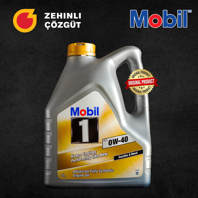 Mobil 1 FS 0W-40 - 4L Premium sintetiki hereketlendiriji ýagy