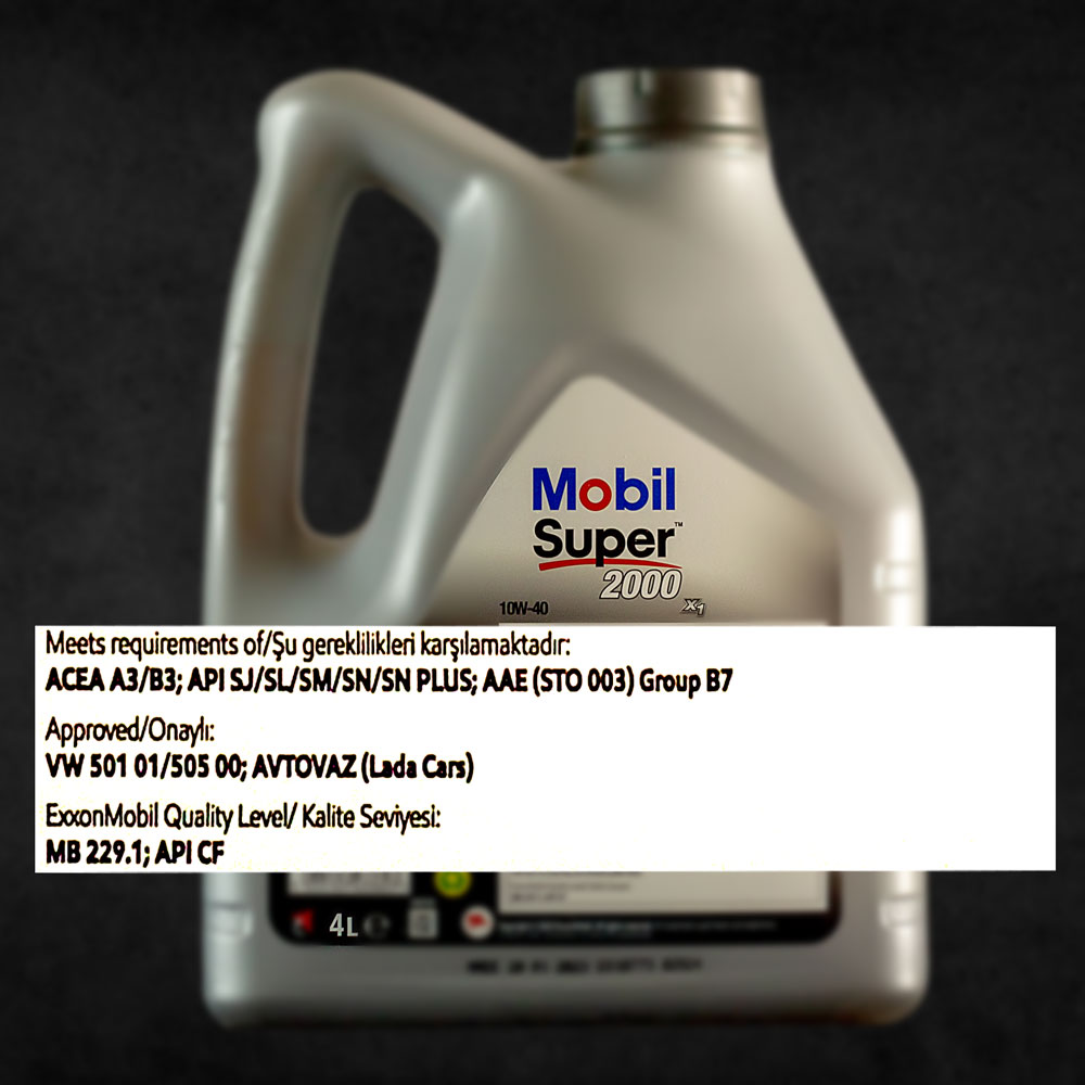 “Mobil Super 2000” 10W-40 - 4L